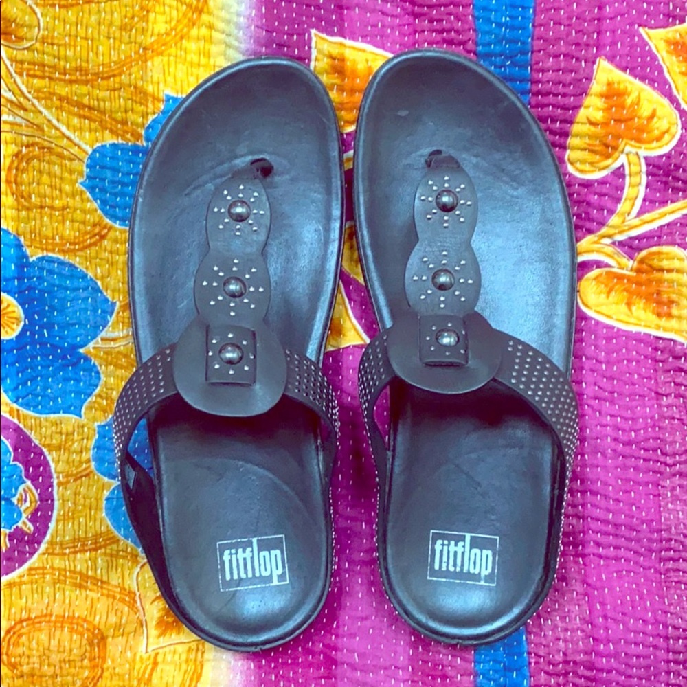 Fitflop Fit flop Black Comfort Sandal Studded 11